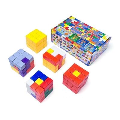 Корвет.Кубики для всех "Логические кубики" набор 5 кубиков