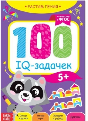 Книга-игра "100 IQ задачек" 40 стр.