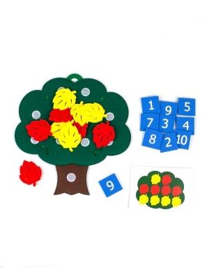 Развивающая игра "Дерево с листьями"