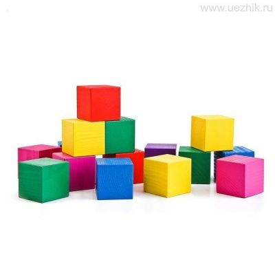 Кубики "Цветные" (20 шт) 789451