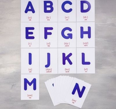 Обучающие карточки по методике Г. Домана «Английский Алфавит»