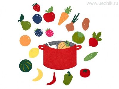 Сумка-игралка "Овощи, фрукты и ягоды" 