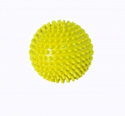 Альпина Пласт Мяч медицинский массажный Иглбол 85 мм ПВХ желтый