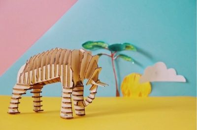 Деревянный конструктор "Маленький слон"