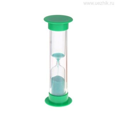 Часы песочные, пластик (в ассортименте) 1 минута
