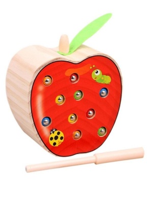 Магнитная игра "Червячки в яблоке"