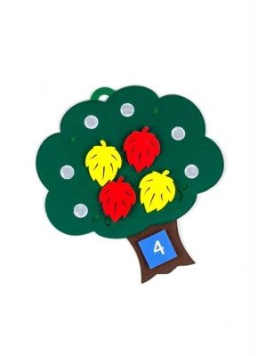 Развивающая игра "Дерево с листьями"